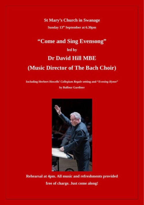 Come & Sing at St Marys 13th September