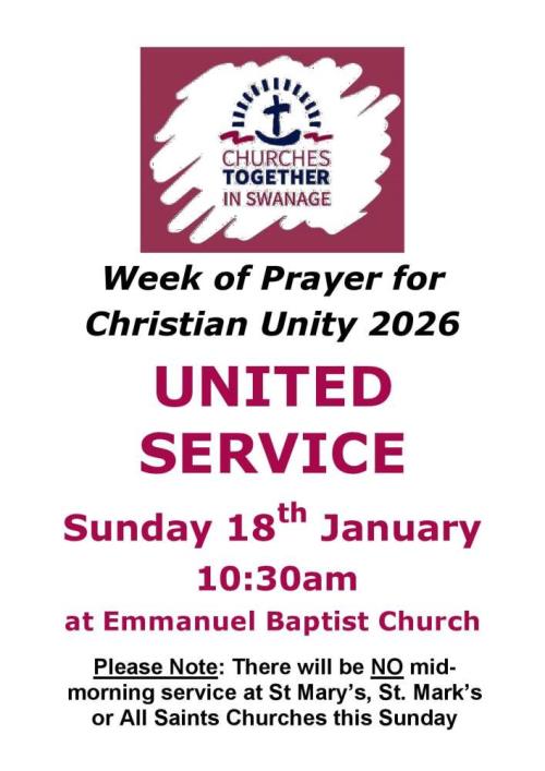 United Service, 18th January 2026 at 10.30am, Emmanuel Baptist Church